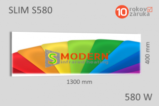 Infrapanel SMODERN® SLIM S580 / 580 W barevný