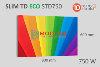 Infrapanel SMODERN® SLIM TD ECO STD750 / 750 W barevný