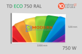 Infrapanel SMODERN® DELUXE TD ECO TD750 / 750 W barevný