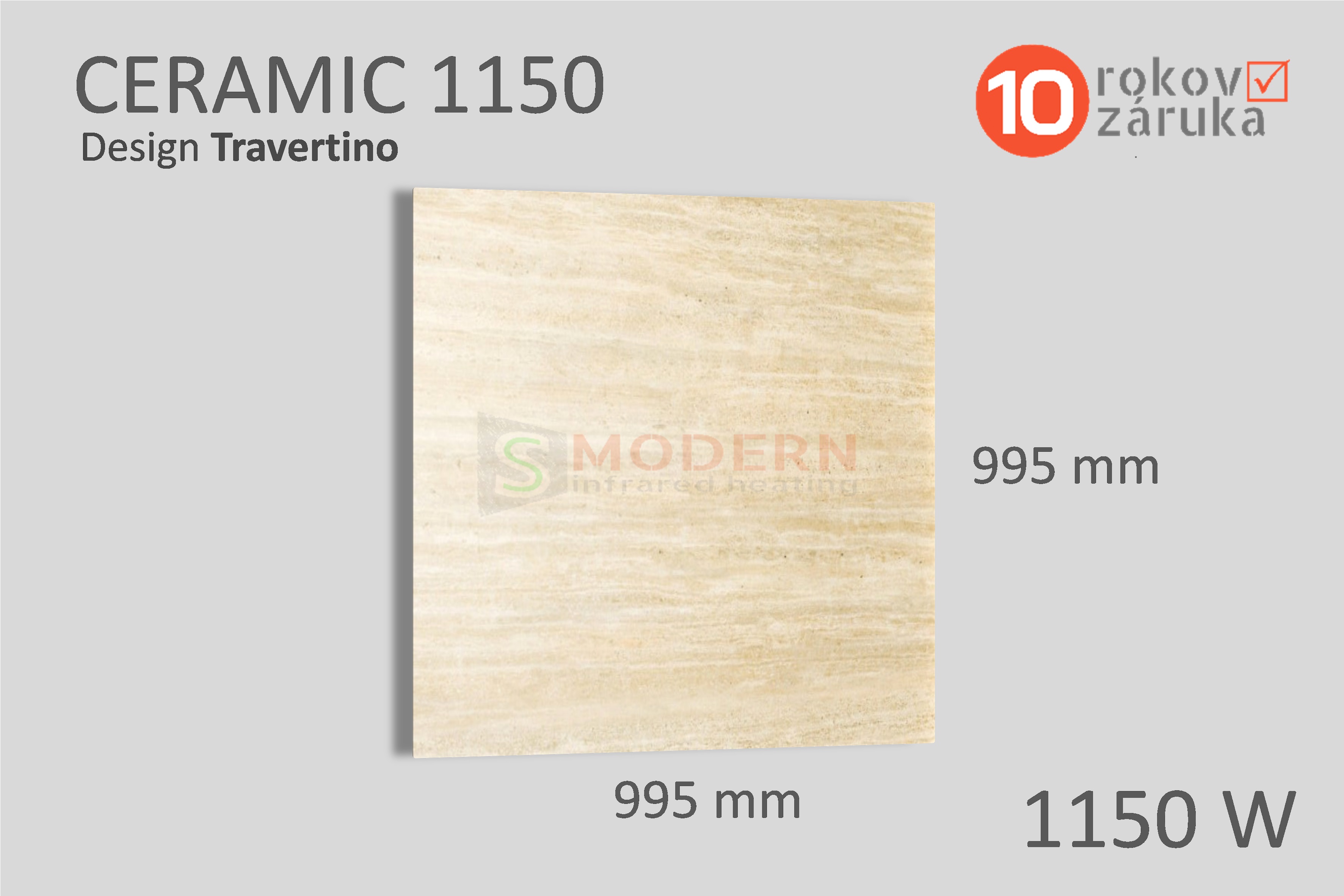Infrapanel SMODERN® CERAMIC 1150 /1150 W