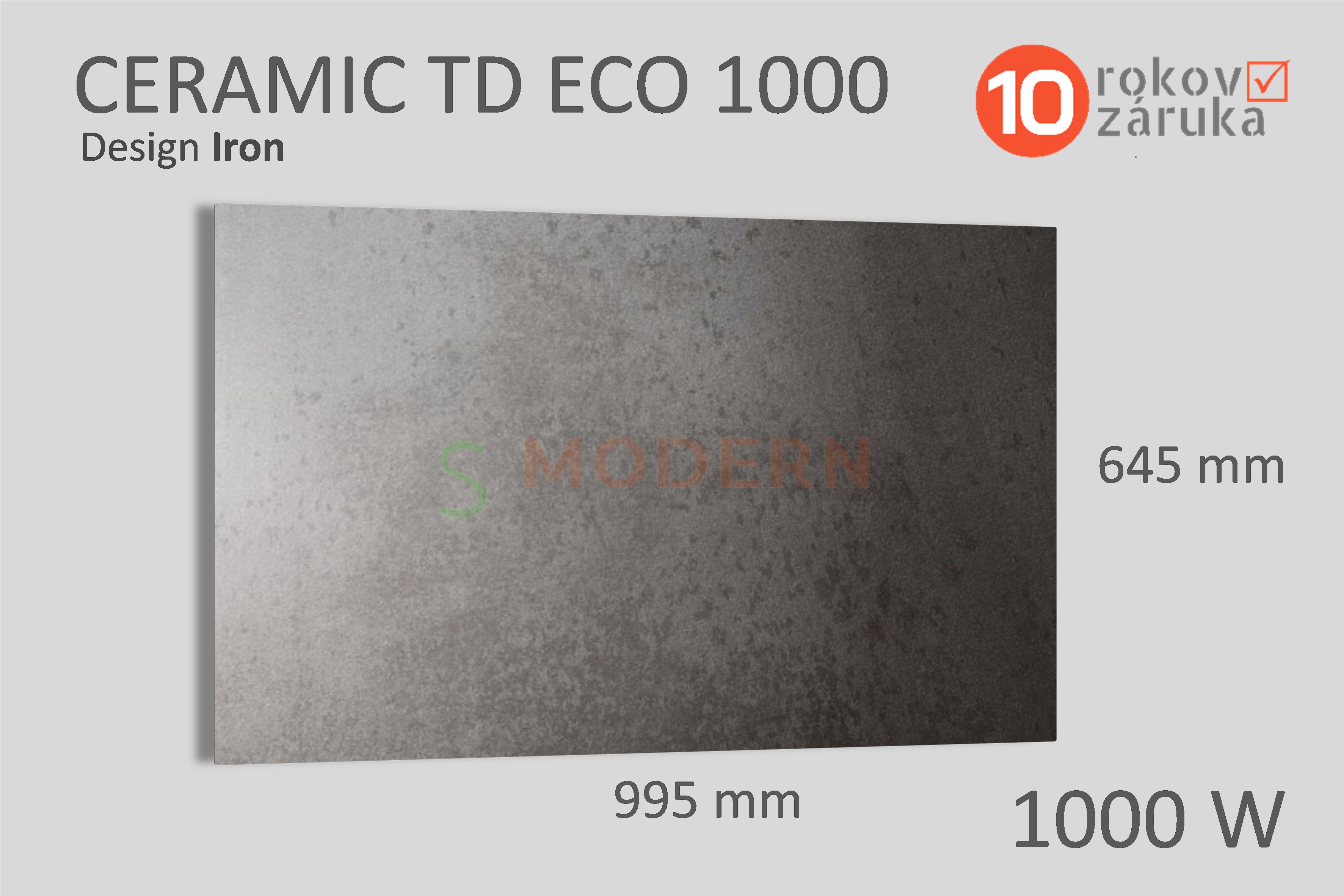 Infrapanel SMODERN CERAMIC TD ECO 1000 /1000 W