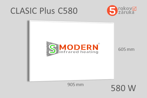 Infrapanel SMODERN® CLASIC Plus C580 rámový / 580 W