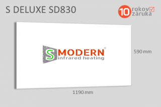 Infrapanel SMODERN S DELUXE SD830 / 830 W / do kazetových stropů, barevný