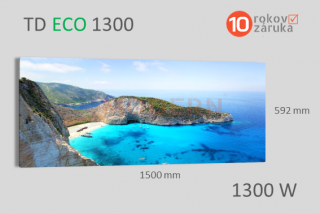 Infrapanel SMODERN® DELUXE TD ECO TD1300 / 1300 W topný obraz