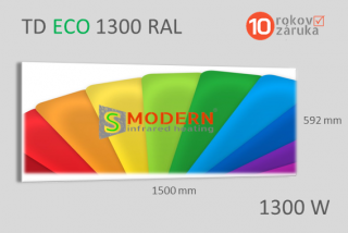 Infrapanel SMODERN® DELUXE TD ECO TD1300 / 1300 W barevný
