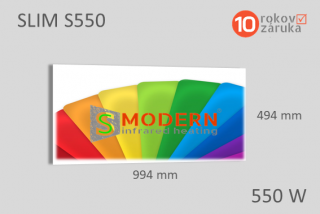 Infrapanel SMODERN SLIM S550 / 550 W barevný