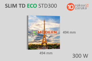 Infrapanel SMODERN® SLIM TD ECO STD300 / 300 W topný obraz