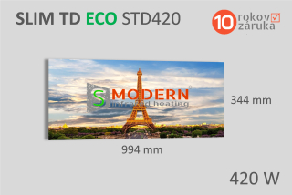 Infrapanel SMODERN® SLIM TD ECO STD420 / 420 W topný obraz