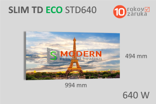 Infrapanel SMODERN® SLIM TD ECO STD640 / 640 W topný obraz