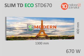 Infrapanel SMODERN® SLIM TD ECO STD670 / 670 W topný obraz