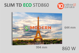 Infrapanel SMODERN® SLIM TD ECO STD860 / 860 W topný obraz