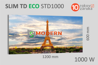 Infrapanel SMODERN® SLIM TD ECO STD1000 / 1000 W topný obraz