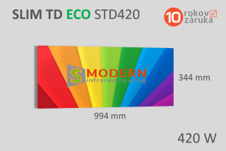Infrapanel SMODERN® SLIM TD ECO STD420 / 420 W barevný