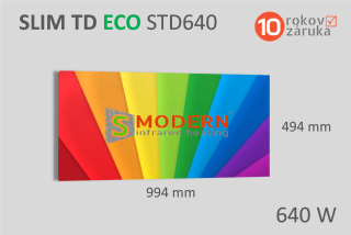 Infrapanel SMODERN® SLIM TD ECO STD640 / 640 W barevný