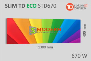 Infrapanel SMODERN® SLIM TD ECO STD670 / 670 W barevný