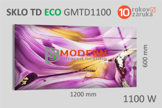 Skleněný infrapanel SMODERN® TD ECO GMTD1100 / 1100 W, obrazový